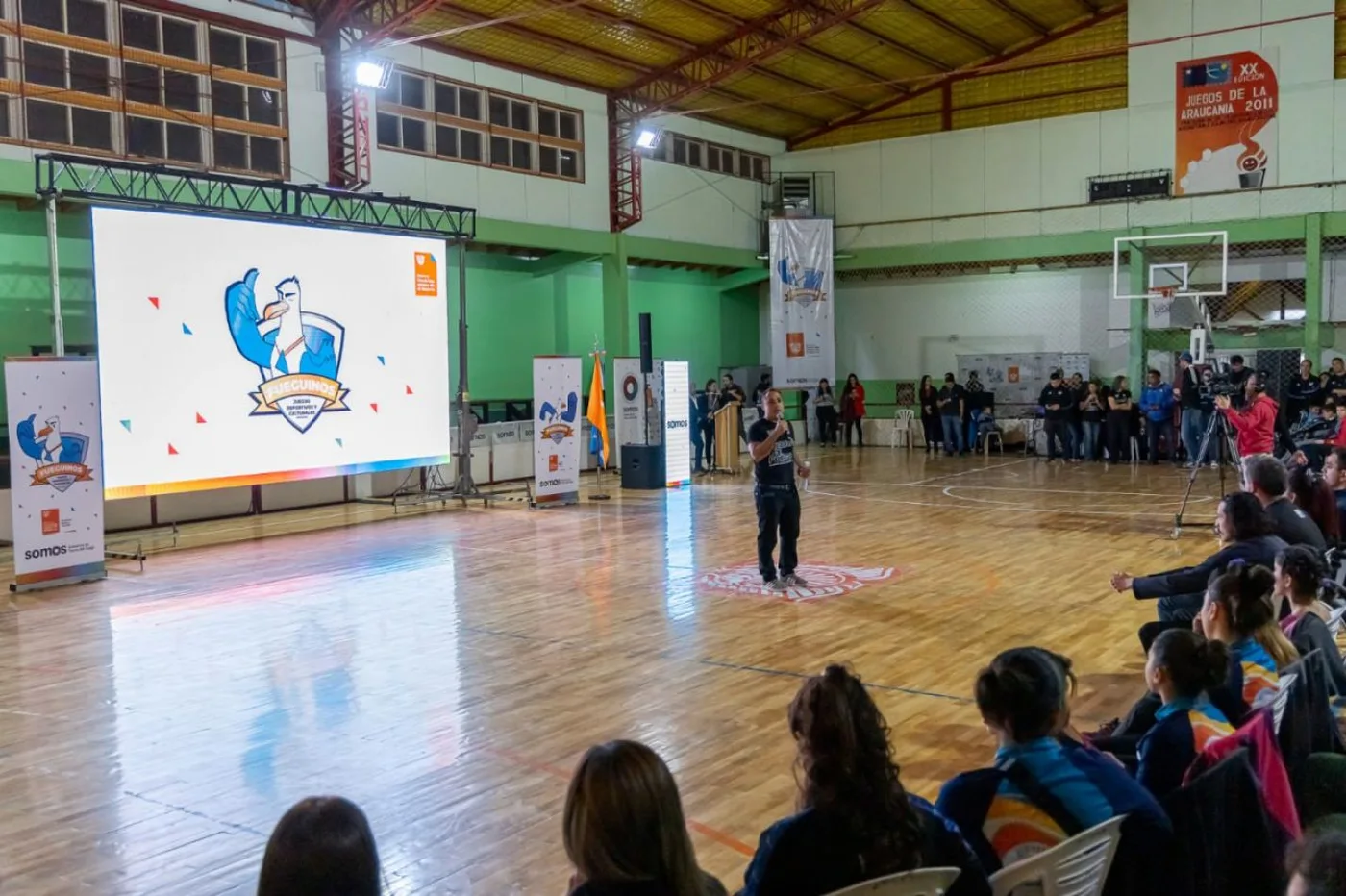 Lanzamiento oficial de los Juegos Deportivos y Culturales Fueguinos en Ushuaia.