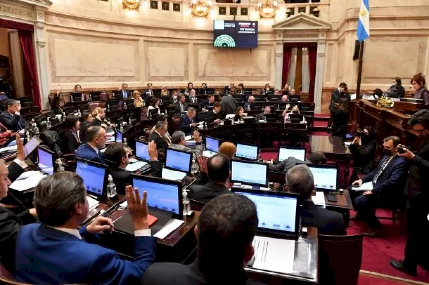 Juntos por el Cambio abandonó la sesión y no hubo sesión en el Senado.