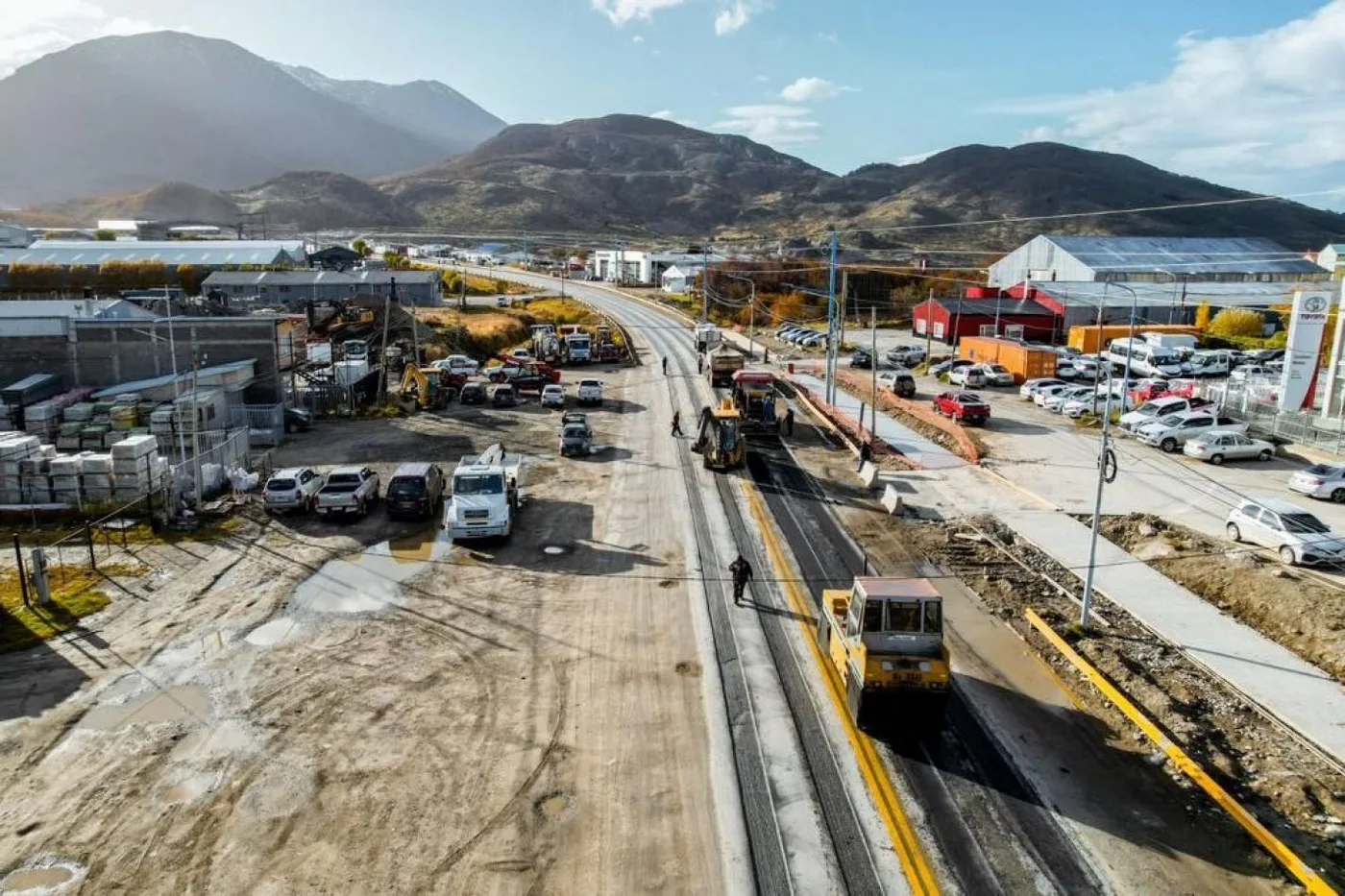 Intenso trabajo para el mejoramiento del ingreso a la ciudad