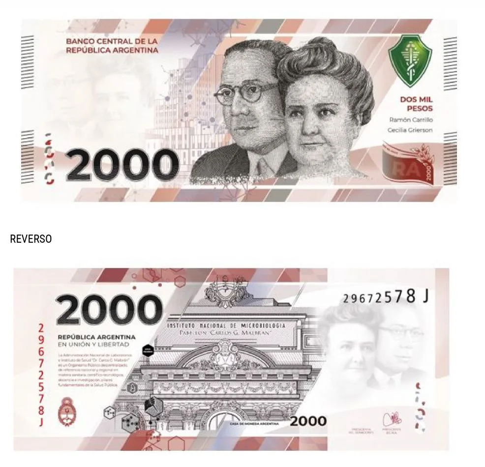 El Gobierno Nacional lanzó el billete de $2000