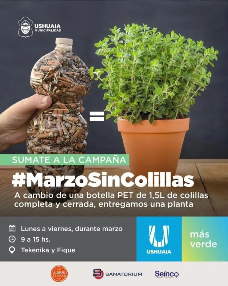 La campaña "Marzo sin Colillas" recolectó más de 300 mil colillas