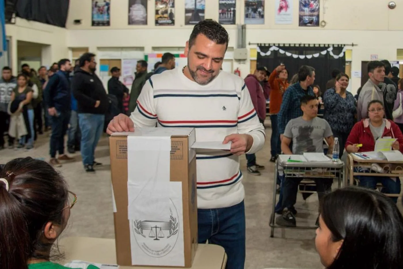 Walter Vuoto imitió su voto poco después del mediodía en el Colegio Diocesano Monseñor Miguel Ángel Alemán.