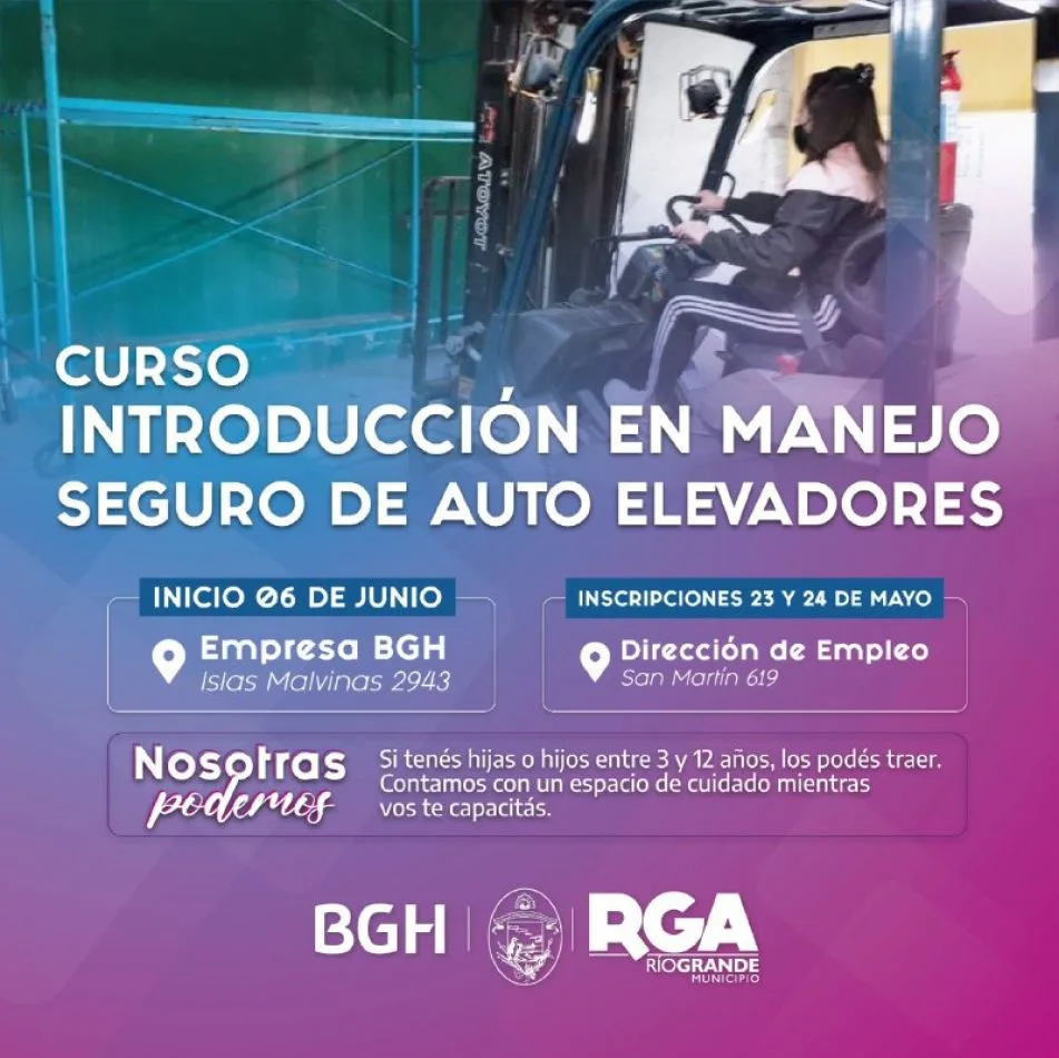 Segunda edición del curso de manejo de auto elevadores para mujeres