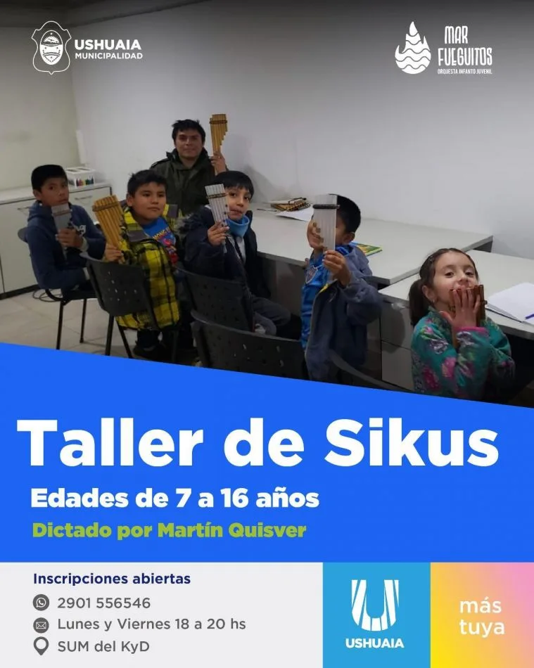 La municipalidad de Ushuaia realizará un taller de Sikus