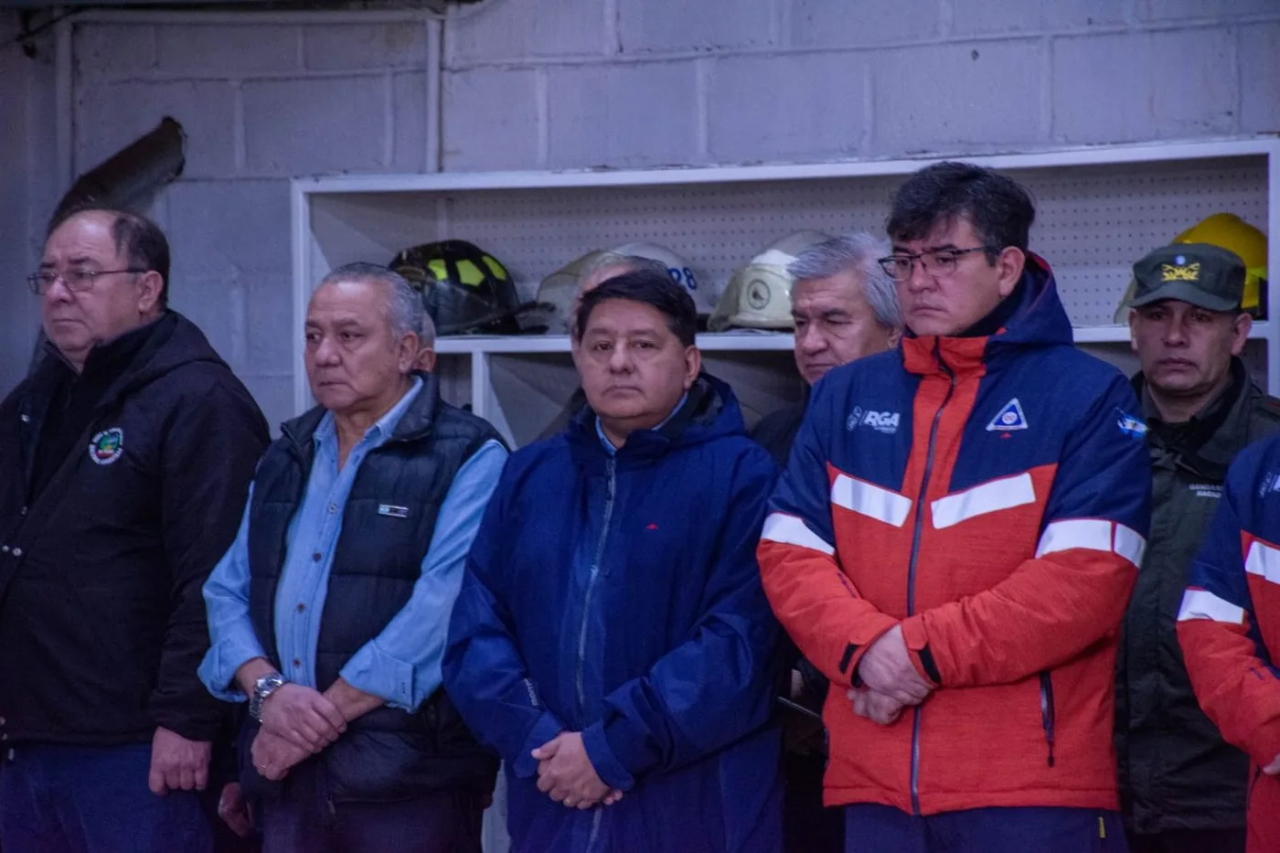 El concejal, Dr. Walter Abregú, participó del acto por el Día Nacional del Bombero Voluntario. (Foto: Nicolás Chavero).