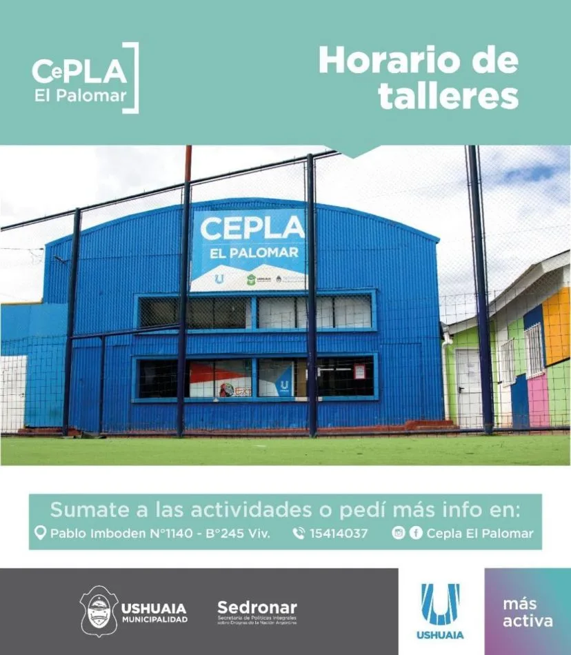 El CePLA-El Palomar continúa ofreciendo variedad de talleres libres y gratuitos