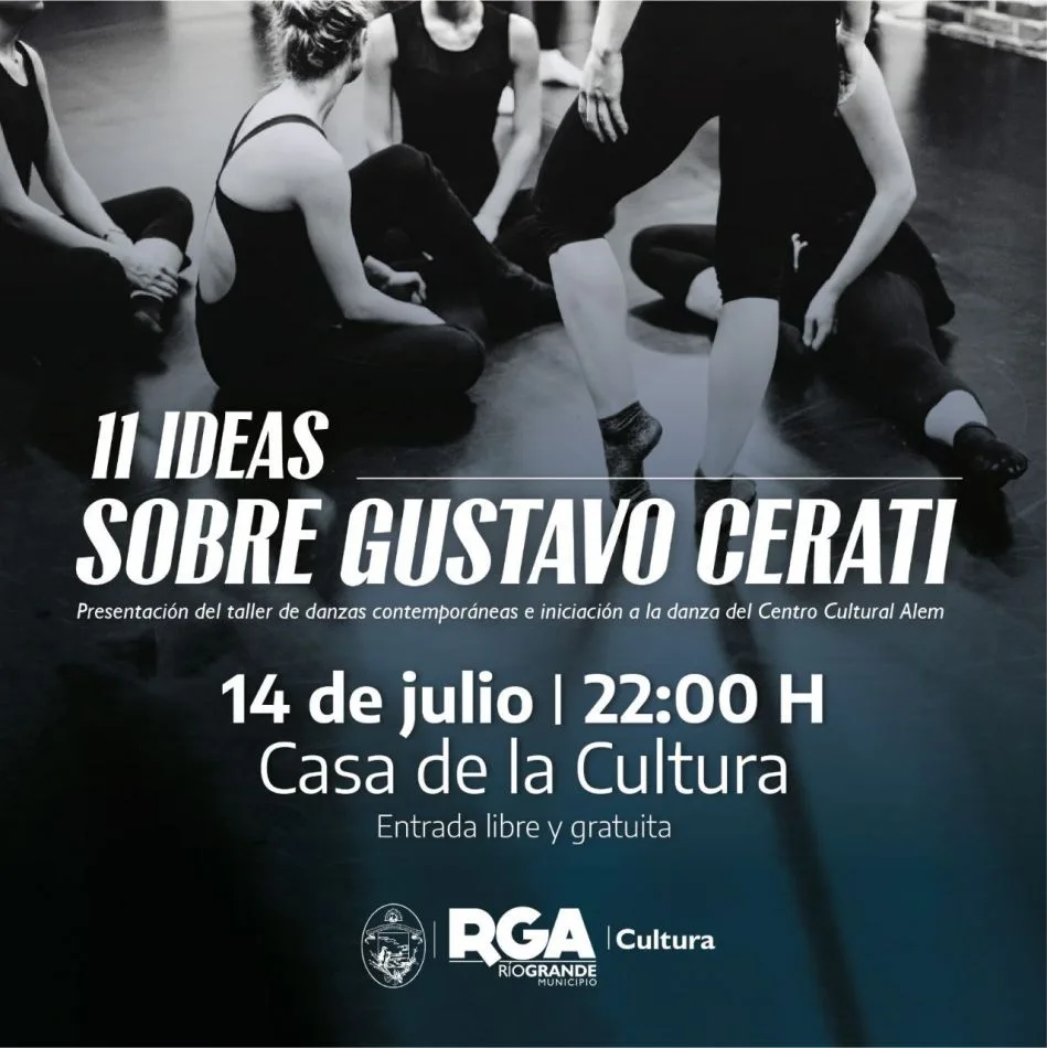 El espectáculo !11 ideas sobre Gustavo Cerati" se presentará en la Casa de la Cultura