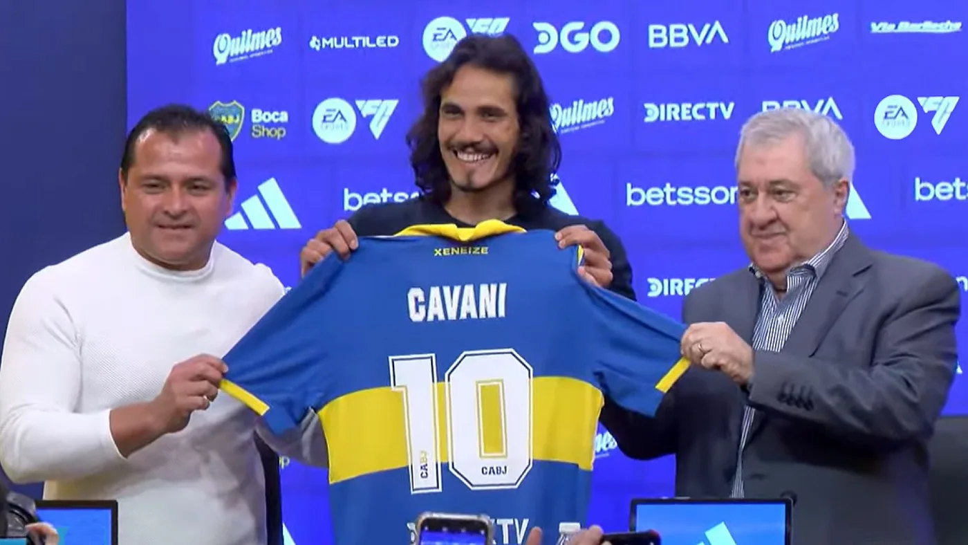 Edinson Cavani ya es jugador de Boca.