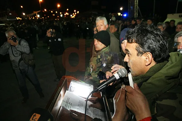 Habla Horacio Chávez durante la Vigilia del 2 de Abril.