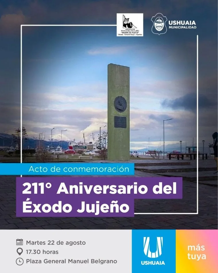 Acto conmemorativo por el 211°Aniversario del Éxodo Jujeño