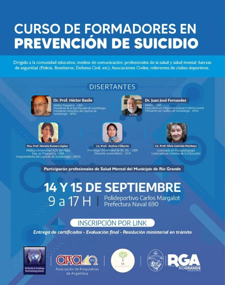Curso de Formadores en Prevención de Suicidio