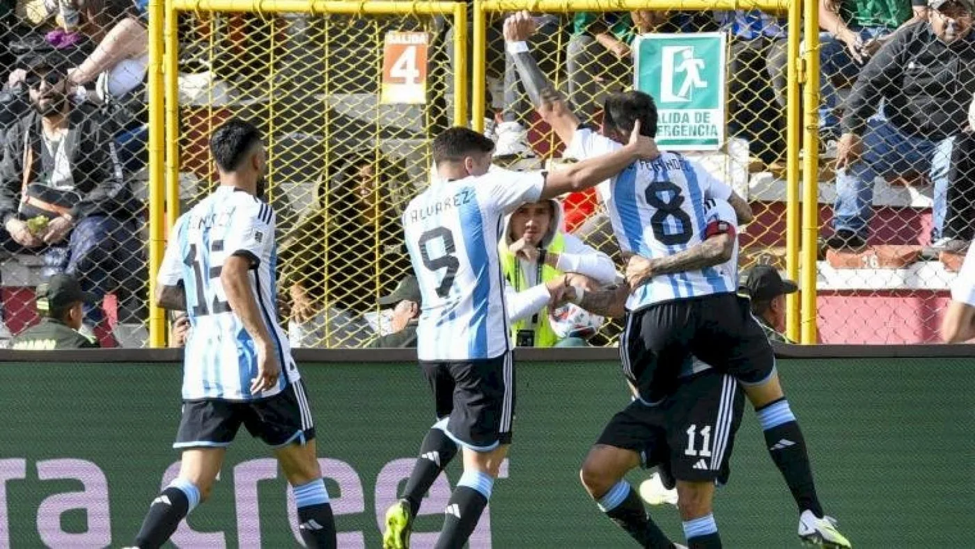 El campeón del mundo venció 3-0 al equipo boliviano por la segunda fecha de las eliminatorias sudamericanas.