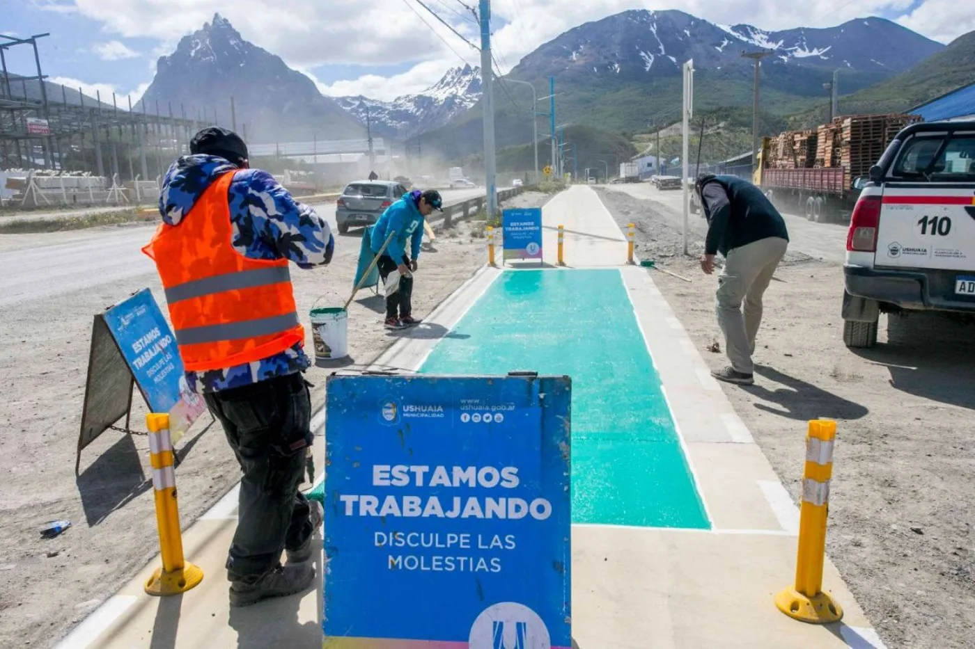 Mejoras en la seguridad vial en la bicisenda 'Pensar Malvinas'