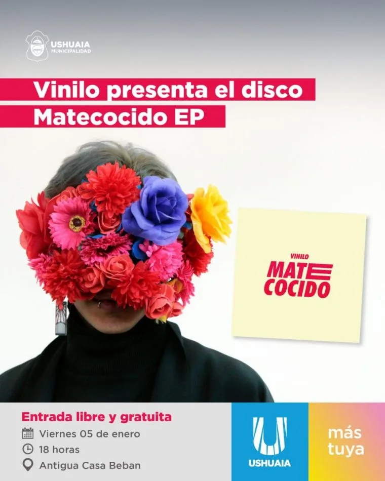 La municipalidad de Ushuaia acompañará la presentación del disco de vinilo “Matecocido EP”