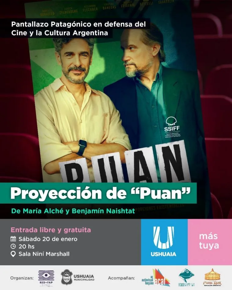 Municipio de Ushuaia acompañará el "Pantallazo patagónico en defensa del cine y la cultura argentina"