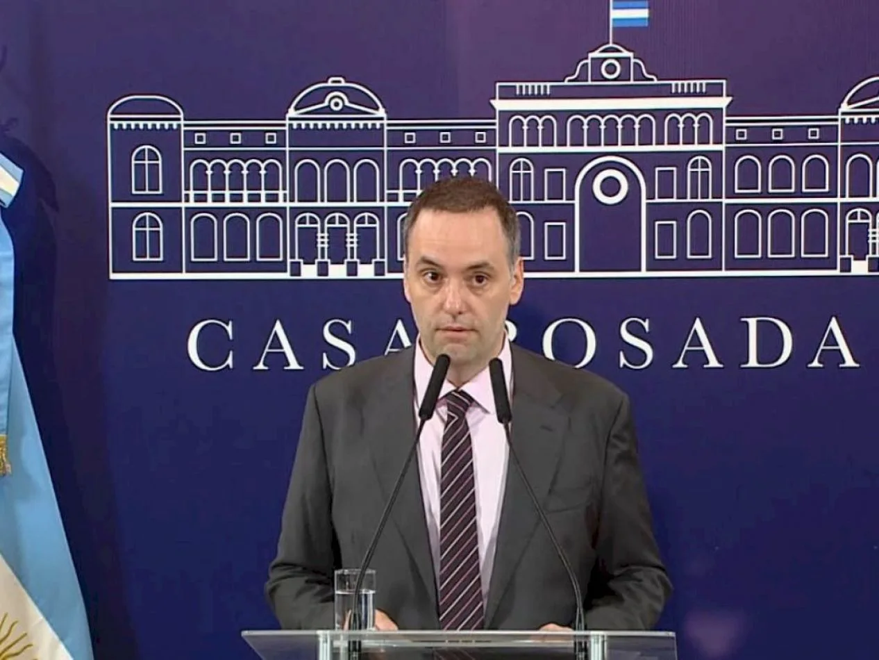 Vocero presidencial Manuel Adorni  dió una nueva conferencia de prensa en la Casa Rosada.