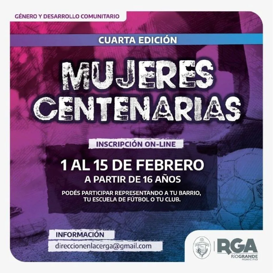 Sumate a la 4° Edición del Torneo Mujeres Centenarias