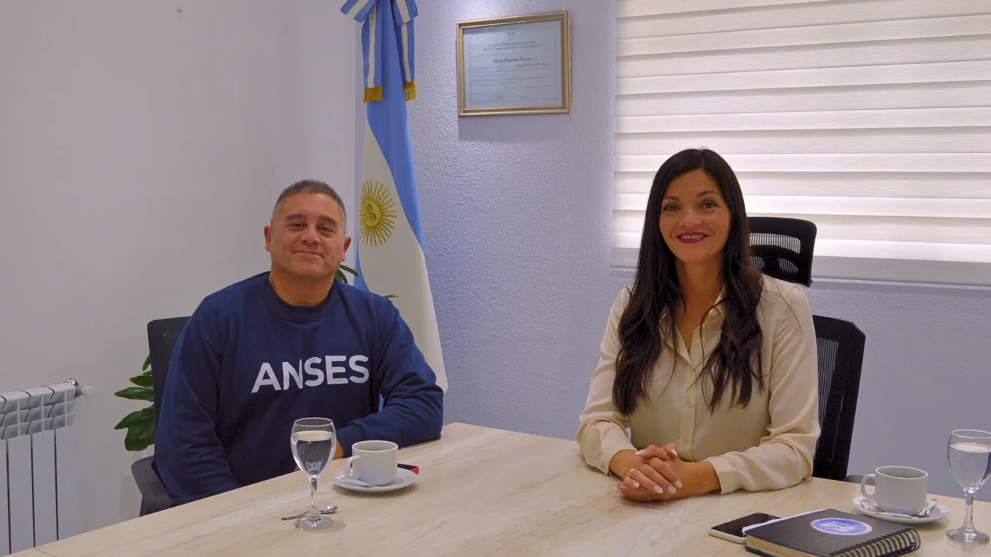 La presidente del Cuerpo, Guadalupe Zamora recibió al Jefe del ANSES en Río Grande