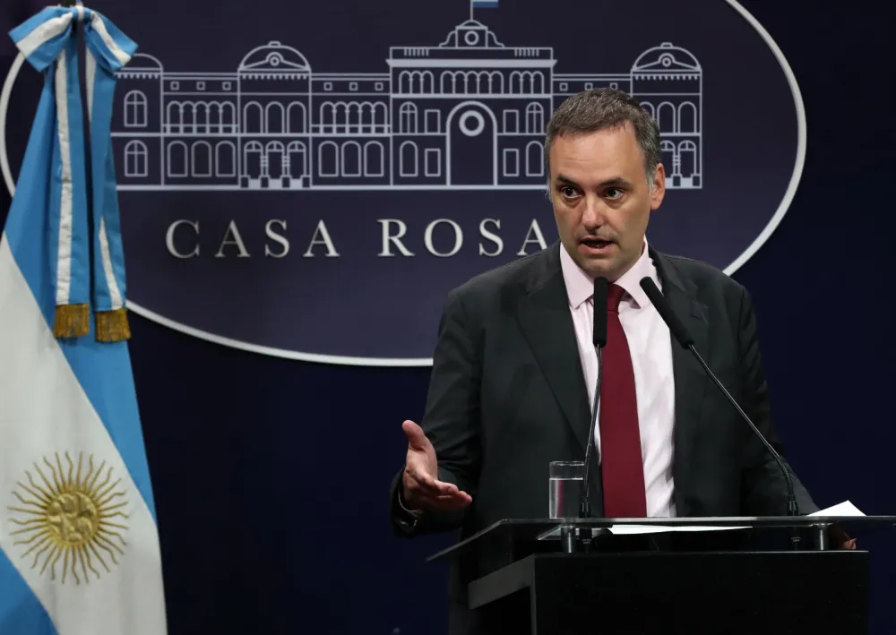 Manuel Adorni, vocero presidencial.