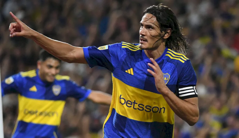 El Xeneize venció 3 a 0 al equipo del Torneo Federal A con doblete de Edinson Cavani y Miguel Merentiel