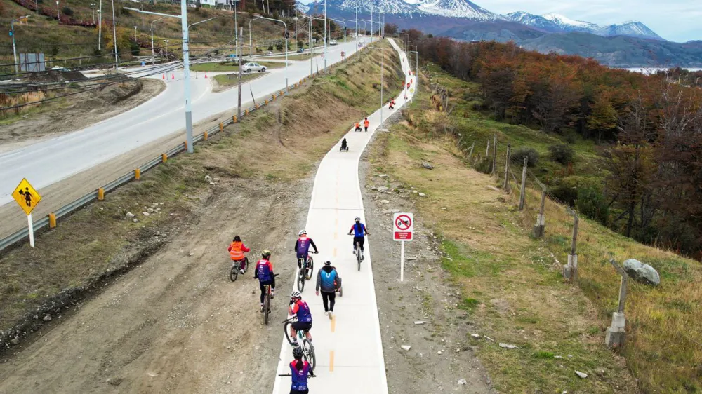 Inauguraron la bicisenda “Pensar Malvinas”