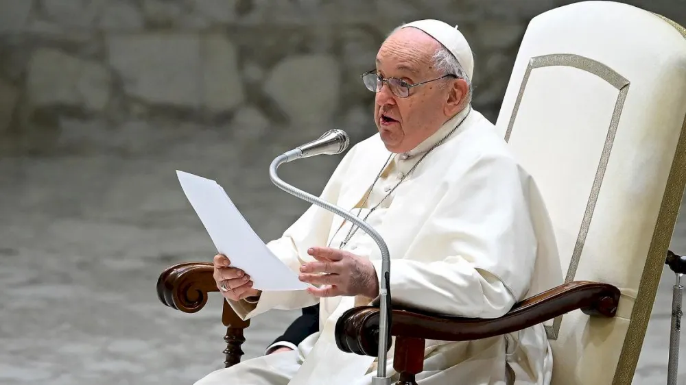El Papa pidió que Palestina e Israel sean dos Estados