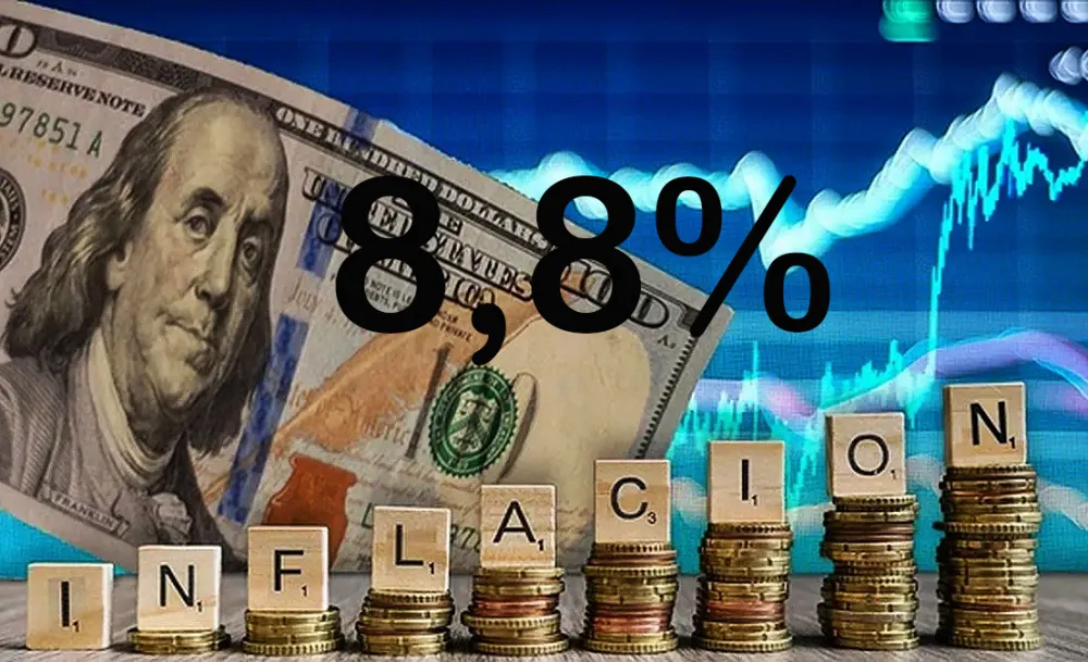 La inflación de abril fue de 8,8%