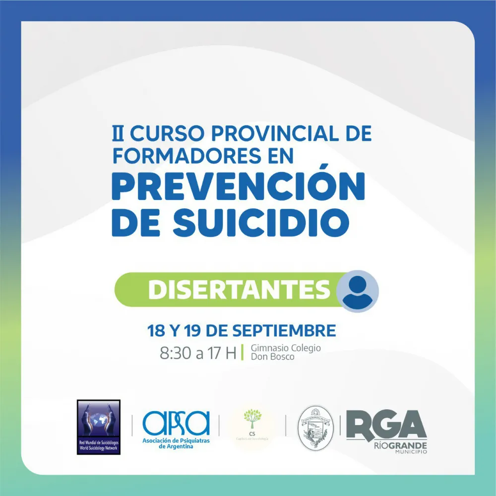 Curso Provincial de Formadores en Prevención de Suicidio
