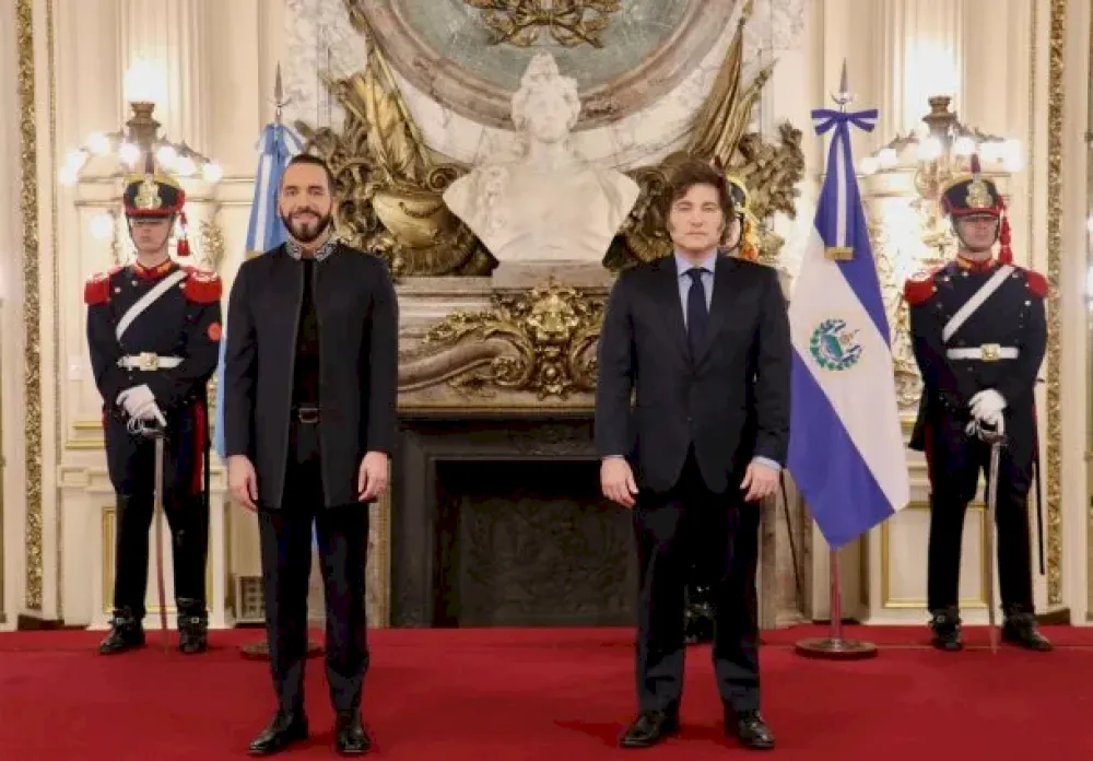 Javier Milei y Nayib Bukele se reunieron en Casa Rosada