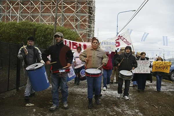 La protesta contó con el apoyo del gremio estatal.