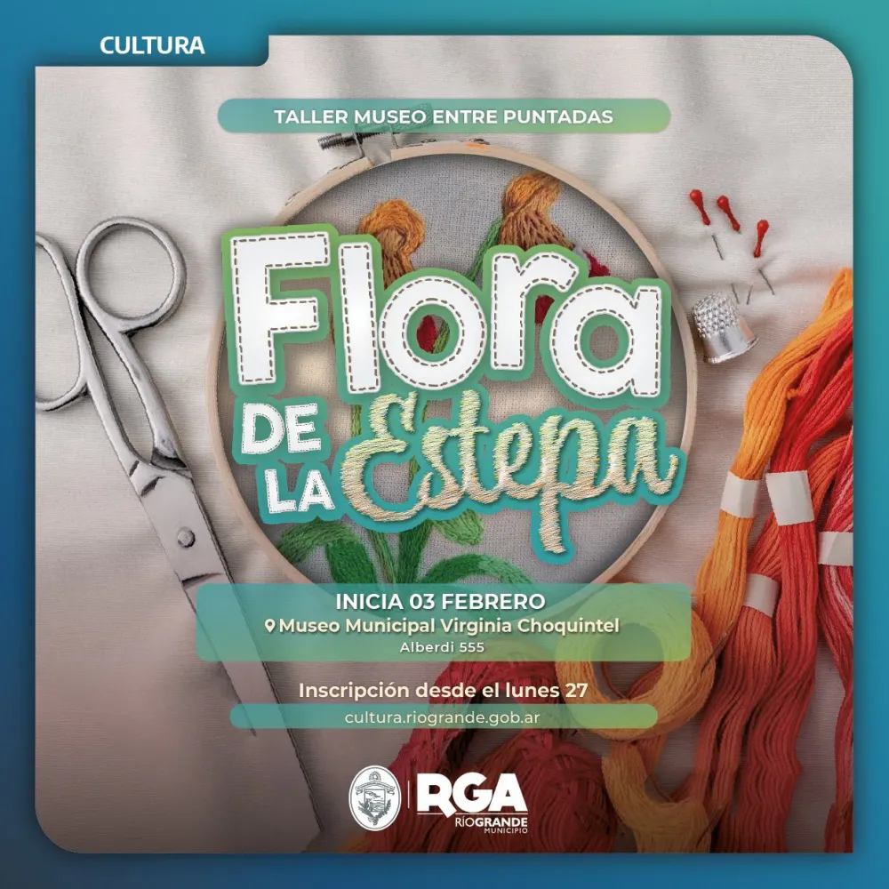 Taller de "Museo entre puntadas, flora de la estepa"