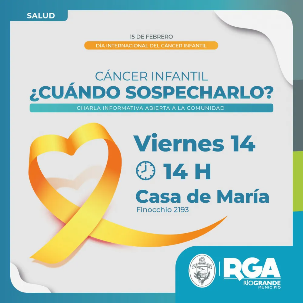 Municipio brindará una charla informativa sobre  “Cáncer infantil"