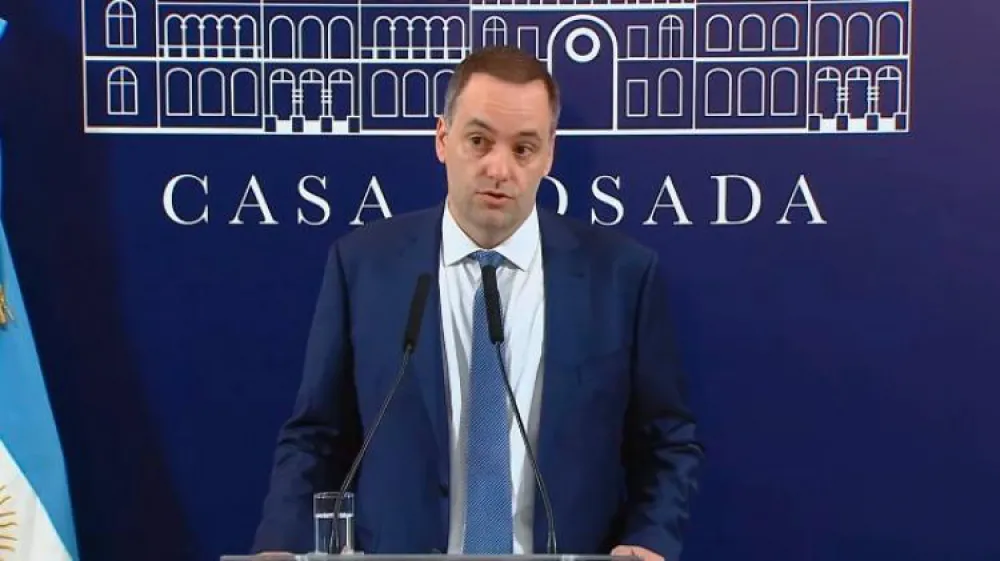 Vocero presidencial Manuel Adorni  dió una nueva conferencia de prensa en la Casa Rosada.