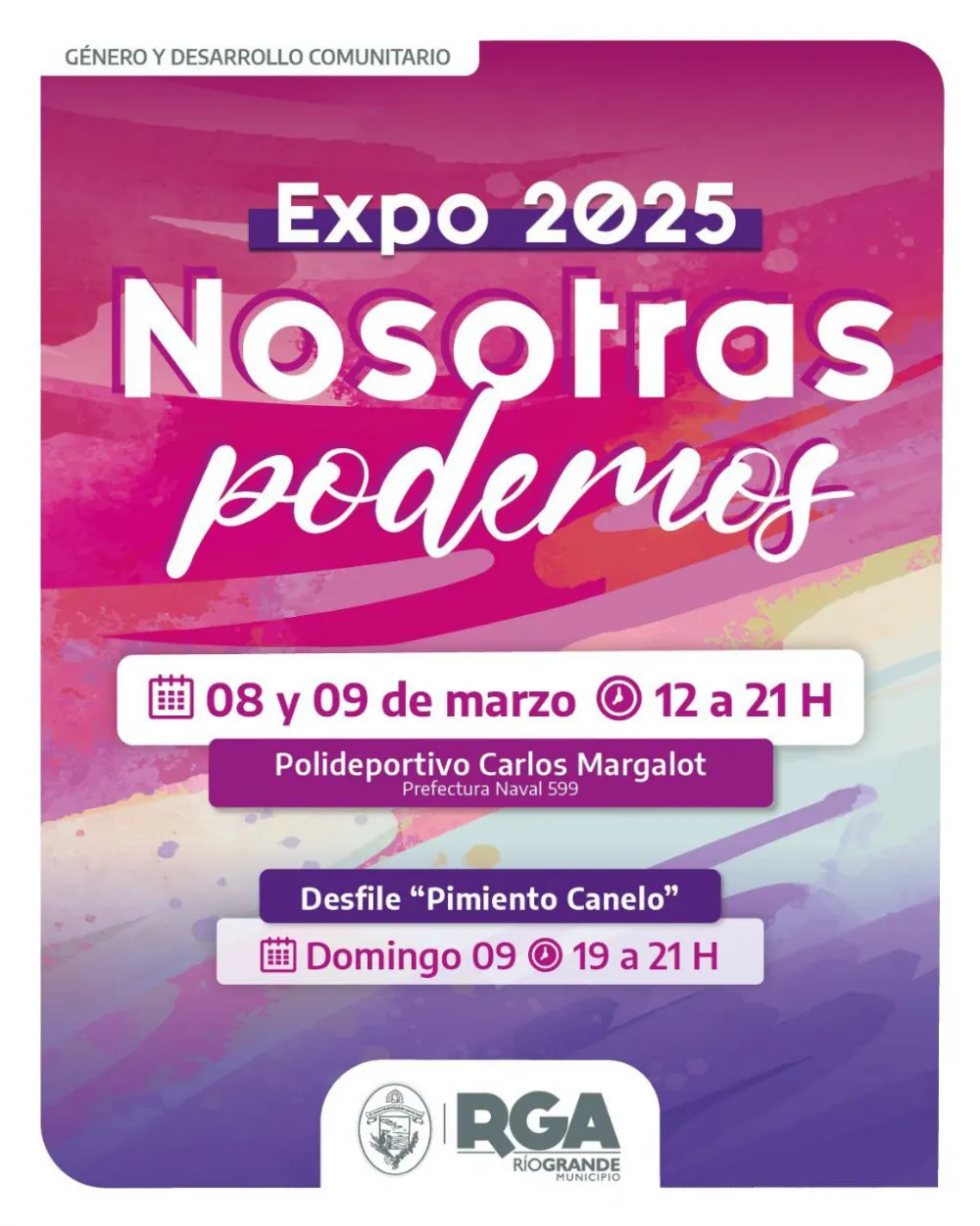 El municipio realizará la Expo " Nosotras Podemos 2025 "