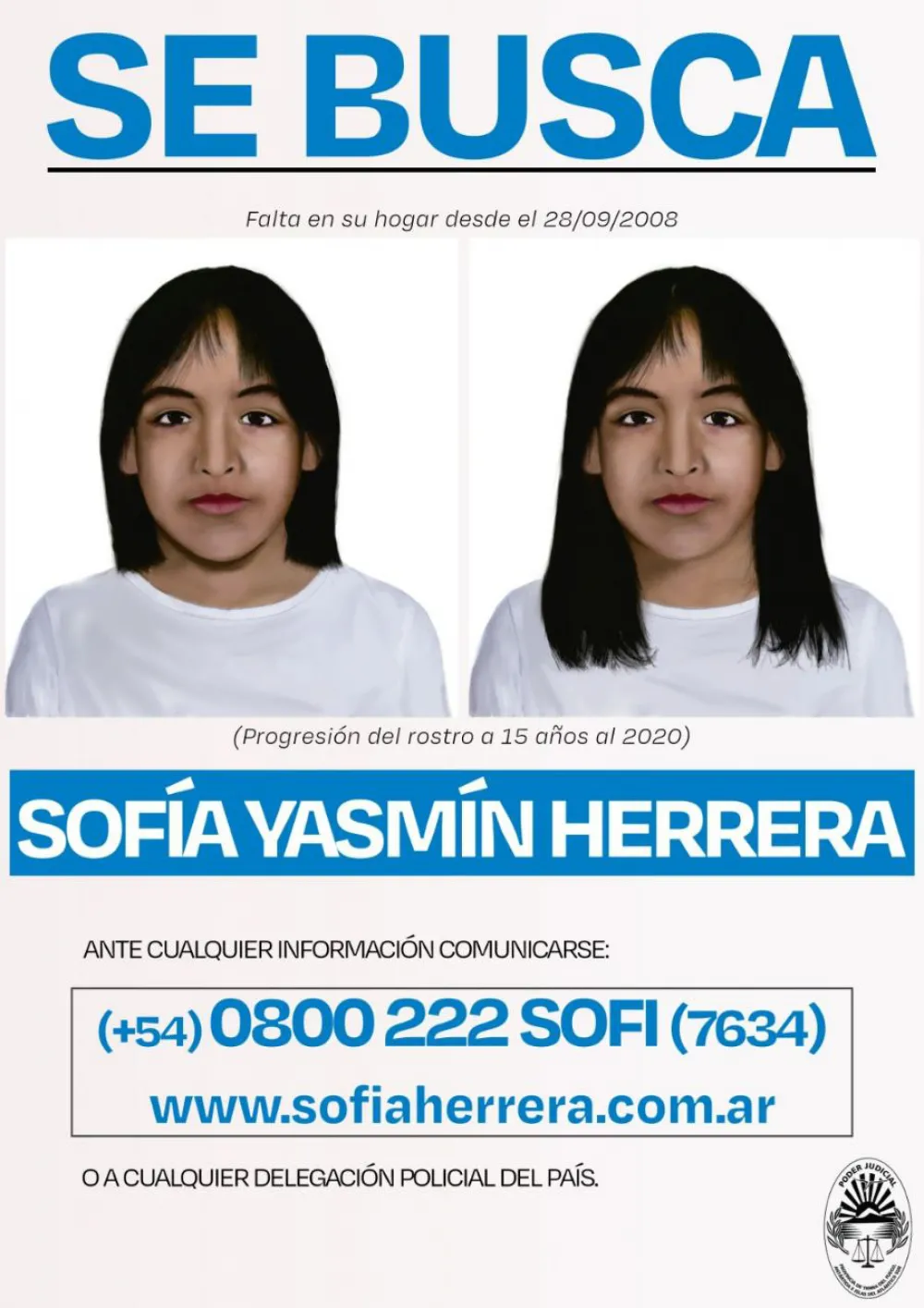 Caso Sofía Herrera: Solicitan realización de ADN a una adolescente en el Chaco  