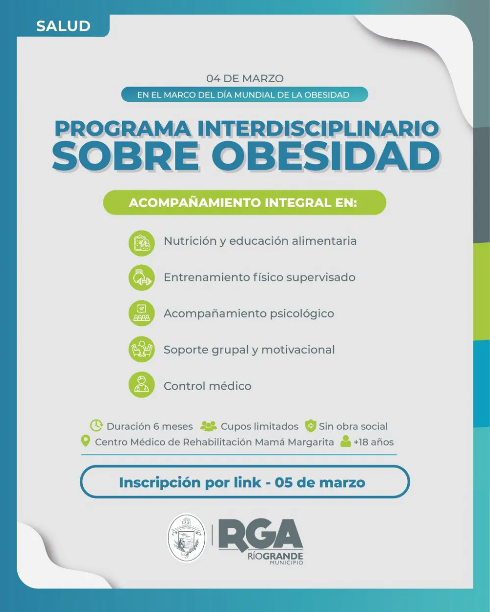 Inscripciones abiertas: “Programa Interdisciplinario sobre obesidad para adultos”