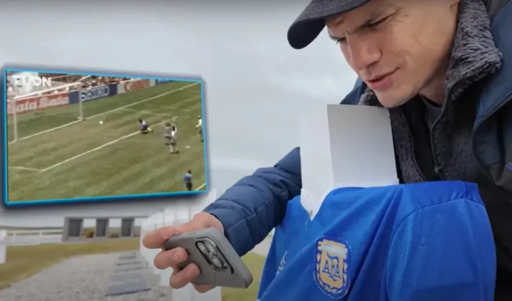 Youtuber colombiano izó la bandera argentina en las Islas Malvinas