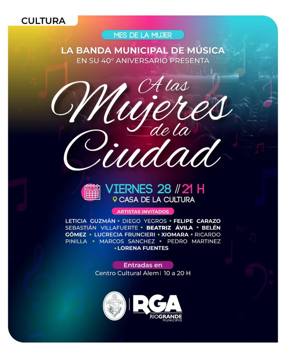 Este viernes se presentará “A las mujeres de la ciudad”
