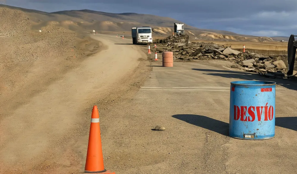 Iniciaron la obra bacheo de emergencia en la Ruta 3 hacia San Sebastián