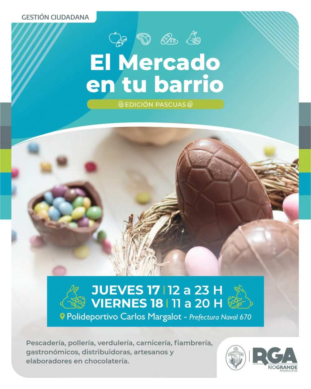 En Semana Santa acercate al " Mercado en tu Barrio"