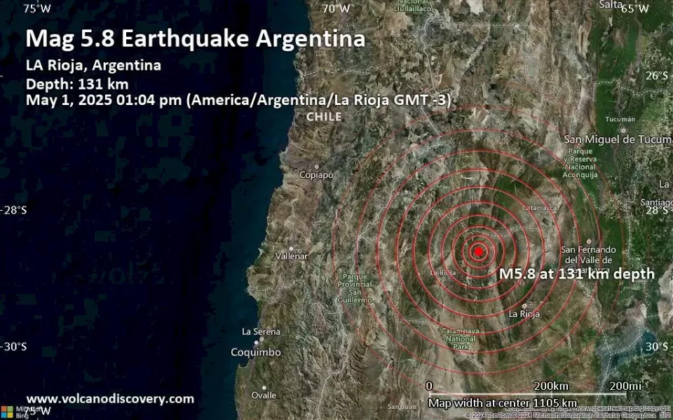 Un fuerte sismo de casi seis grados sacudió a varias provincias del NOA