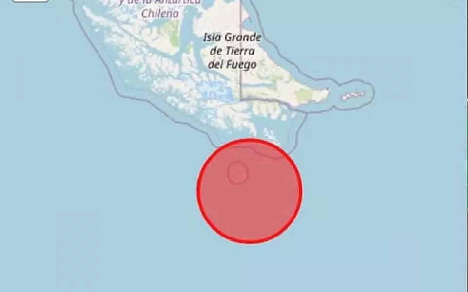 Fuerte movimiento sísmico conmocionó Tierra del Fuego