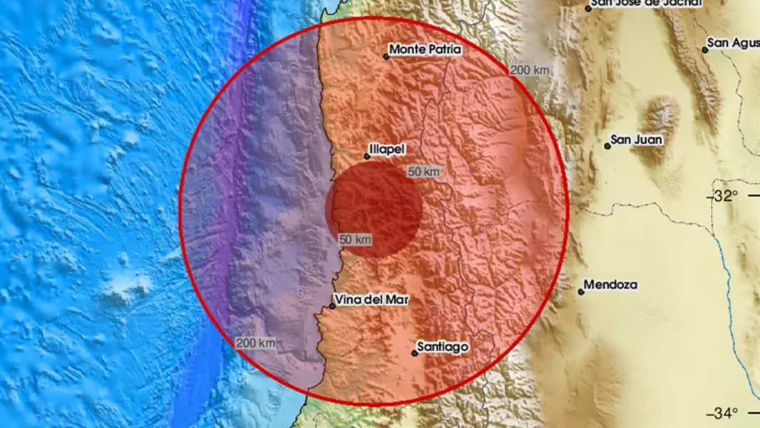 Se registró otro sismo en Chile y se sintió en la ciudad de Santiago