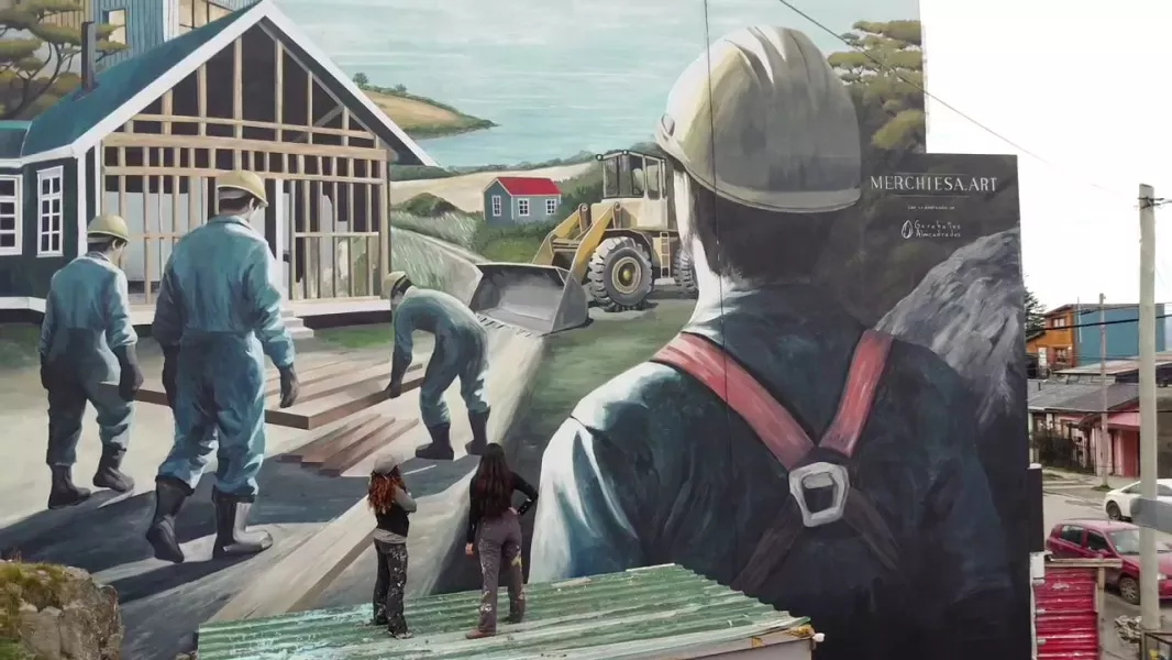 Mural de Ushuaia compite a nivel global en el certamen Street Art Cities