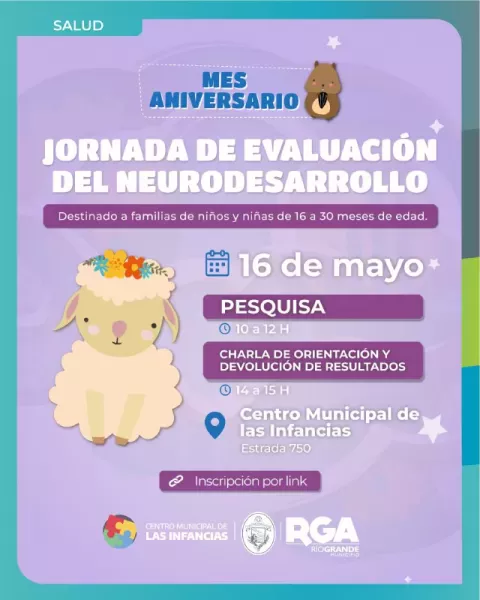 Se realizará una jornada de evaluación del Neurodesarrollo