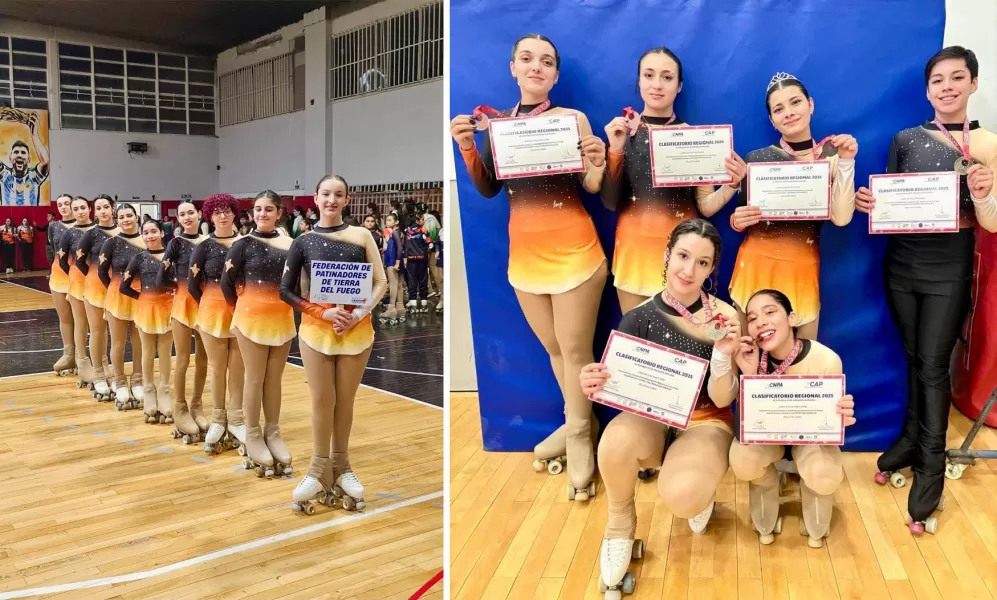 Patinadoras de Río Grande brillaron en el Regional y clasificaron al Nacional 2025