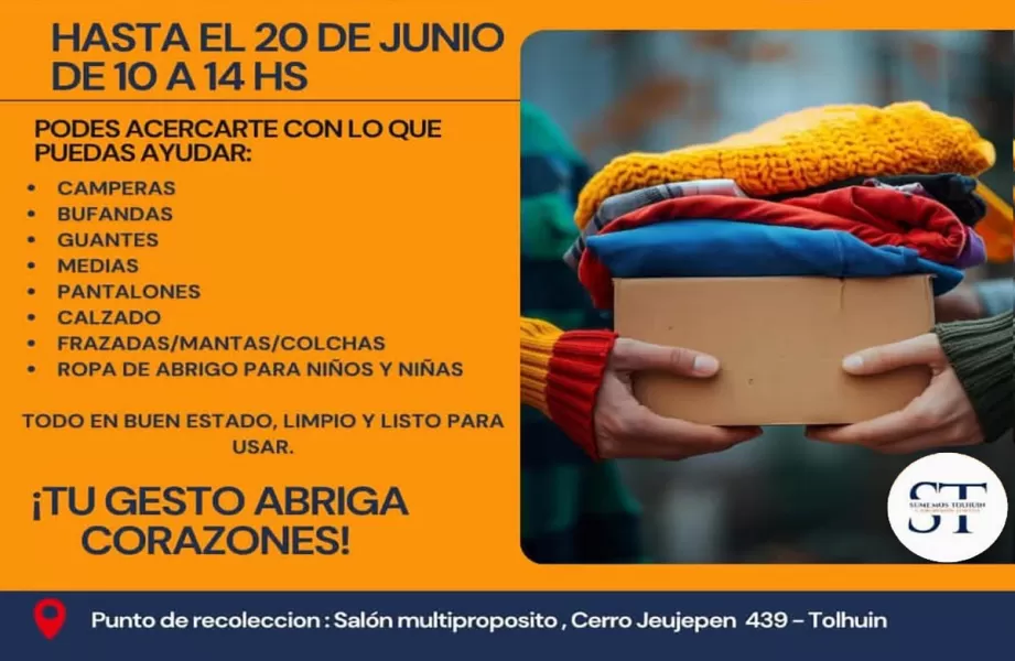 Campaña de Recolección de Abrigo en Tolhuin
