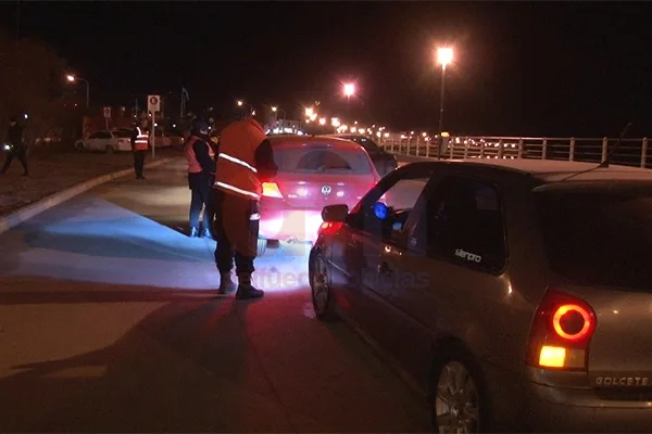 Los controles de transito se realizaron durante todo el fin de semana.