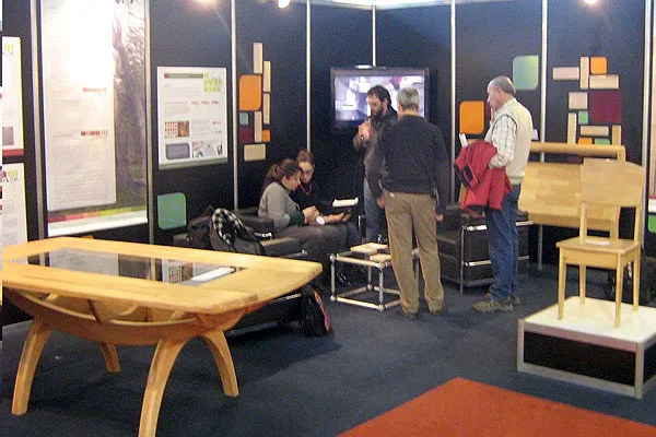 El stand fueguino, de buena aceptación en la feria.