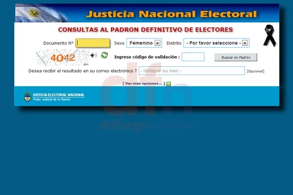 La página web estuvo operativa, de a ratos, desde el mediodía del domingo.